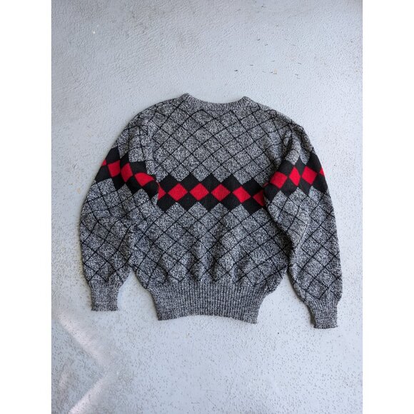 OSSI SKIWEAR Sweater VINTAGE 100% Pure Wool Crew Neck Size L - UEC - Picture 5 of 6